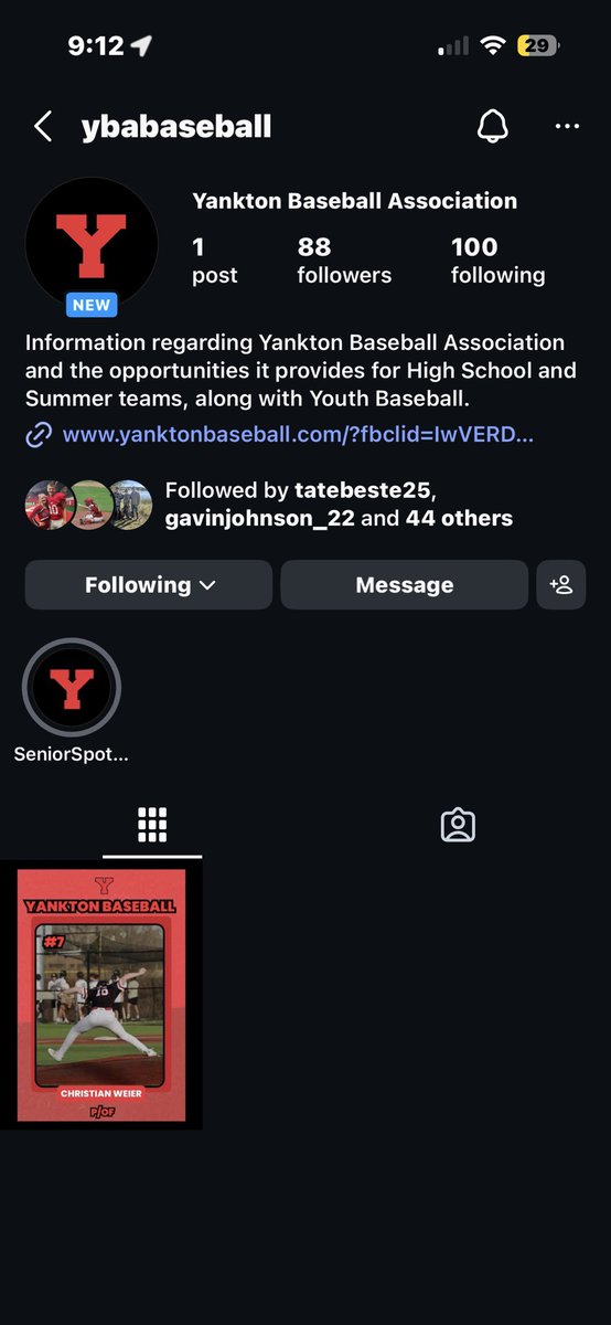 Yankton Baseball tweet media