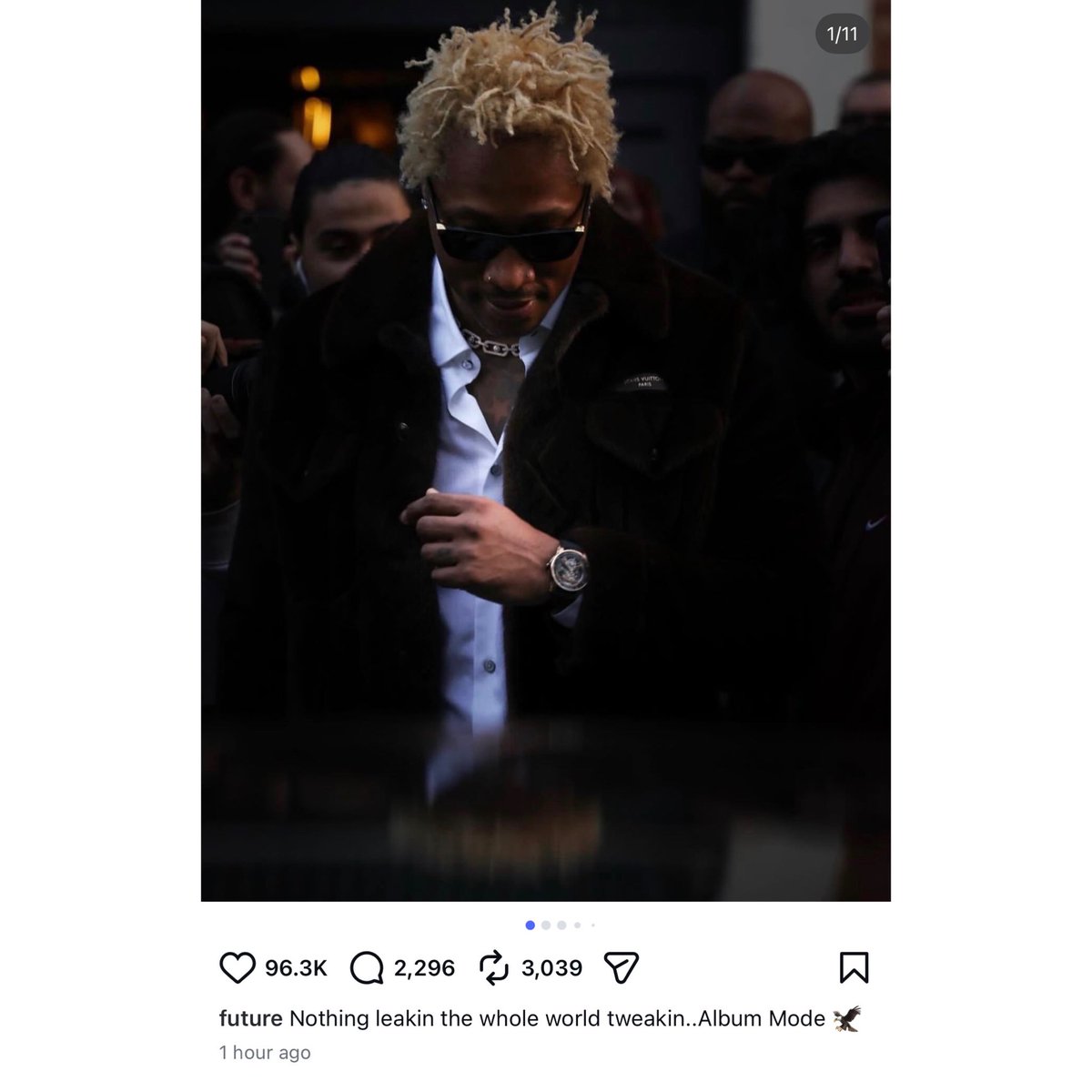 Future says he’s in album mode 🔥