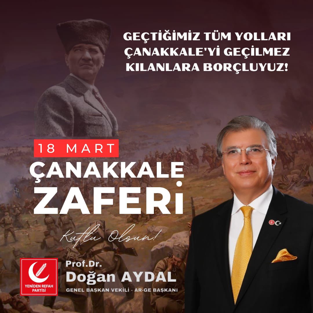 Prof.Dr.Doğan AYDAL tweet media