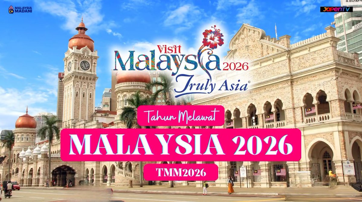 Kapsul JAPENTV | Tahun Melawat Malaysia 2026: Terokai Keunikan Malaysia Bersama 🇲🇾✨

youtu.be/tV-aYdi596s?si…

#MalaysiaTrulyAsia 
#VisitMalaysia2026
#SurrealExperiences
#RancakkanMADANI
#MADANIBekerja
#TaatSetia
#JabatanPenerangan