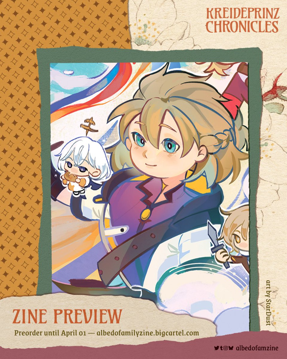 Kreideprinz Chronicles: Albedo Family Zine tweet media