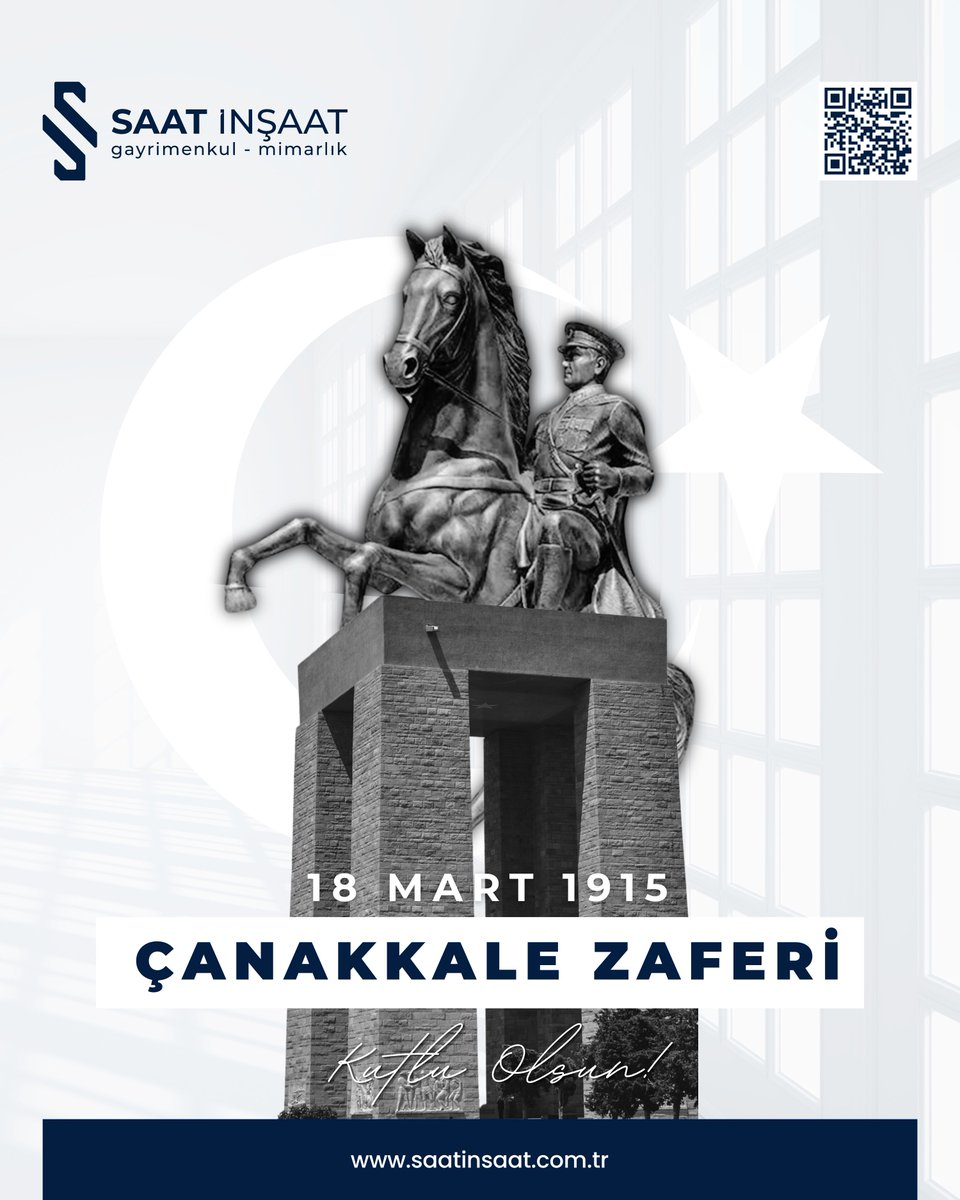 saatinsaattr's tweet photo. 18 Mart Çanakkale Zaferi’nin yıl dönümünde, başta Gazi Mustafa Kemal Atatürk olmak üzere tüm kahramanlarımızı saygı, minnet ve rahmetle anıyoruz.

Milletimizin azim ve kararlılıkla yazdığı bu destan, birlik ve bağımsızlığımızın en güçlü simgelerinden biridir.

Çanakkale Geçilmez! https://t.co/n3ITJ19qbX