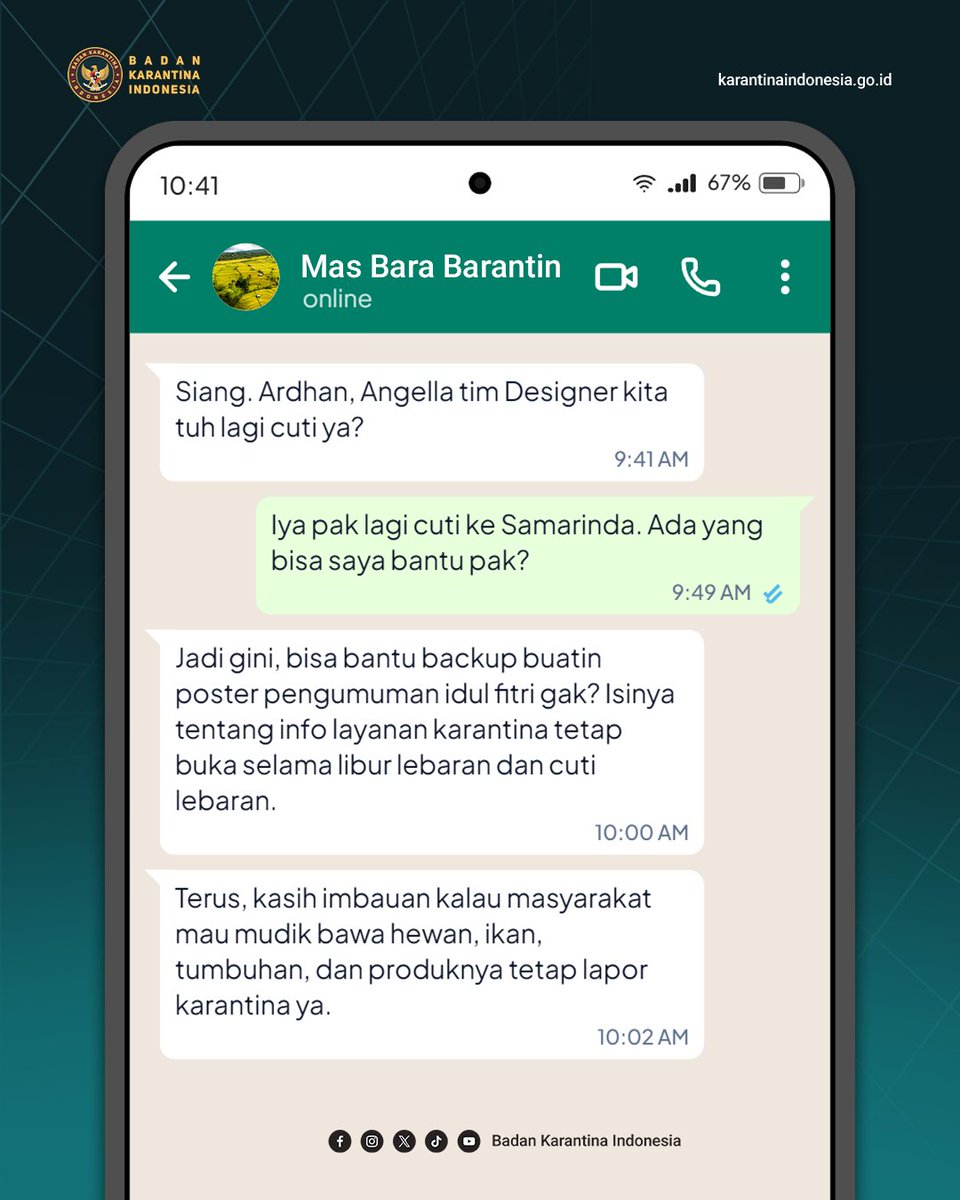 Badan Karantina Indonesia tweet media