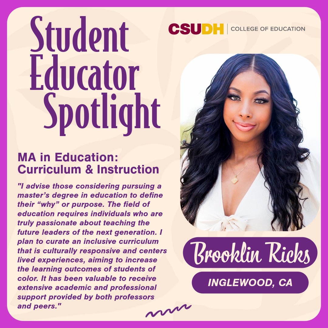 CSUDH College of Education tweet media