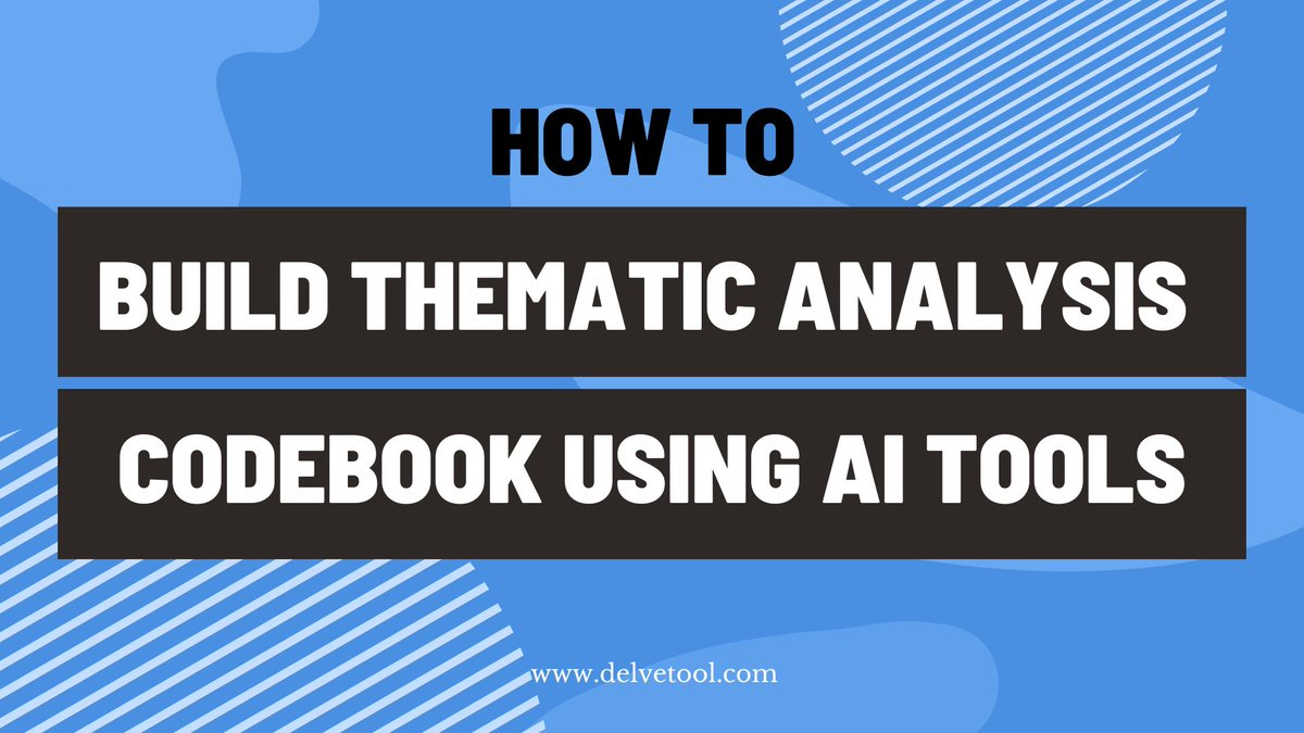 Delve - Tips for Qualitative Analysis tweet media
