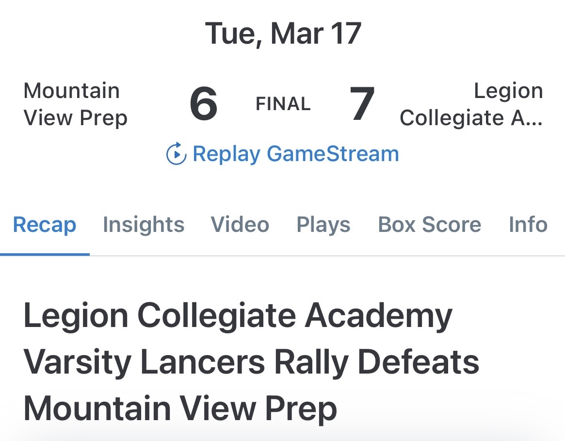 Legion Softball tweet media