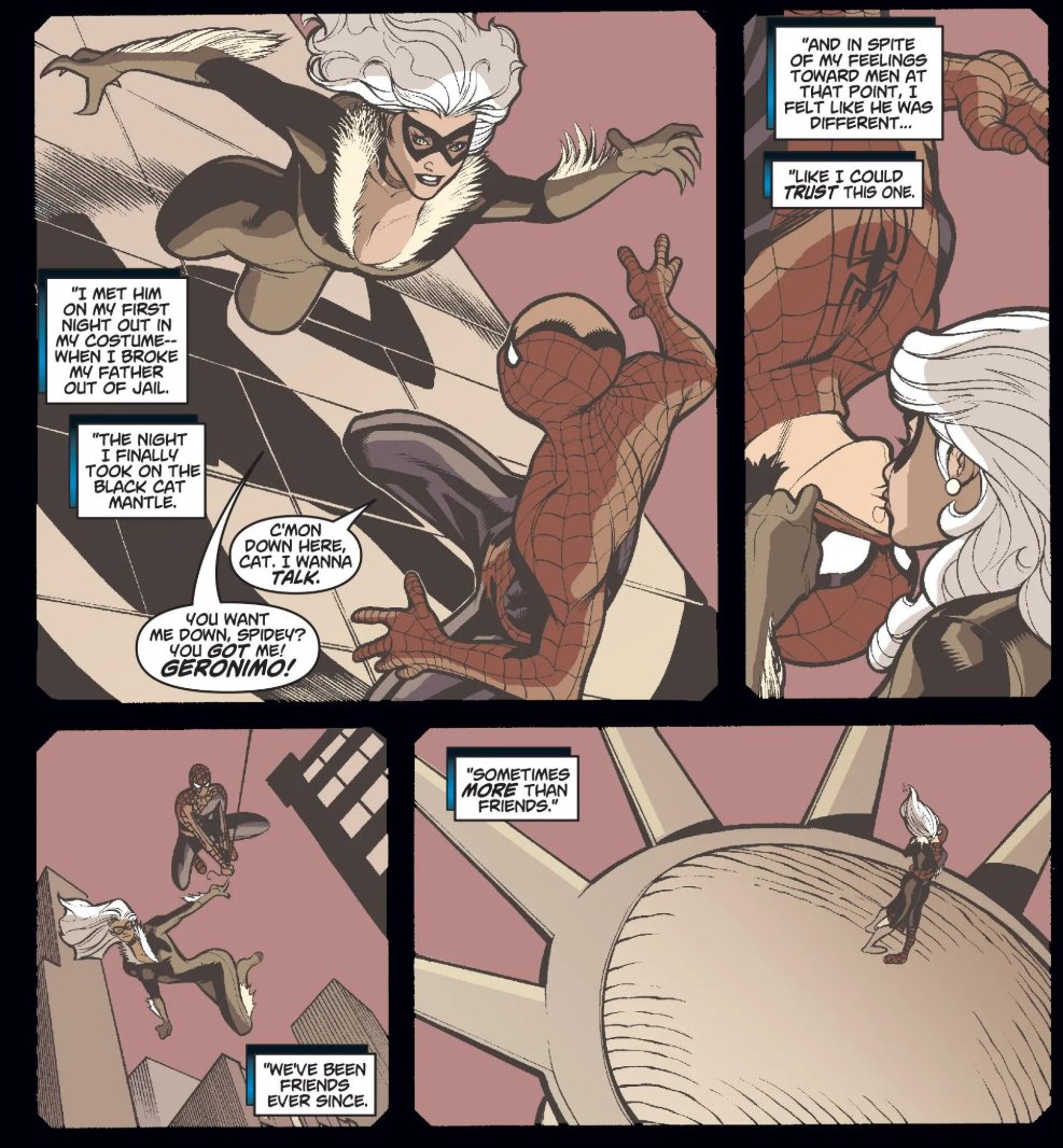 <a href="/EndymionYT/">Endymion</a> Sounds like you just watched a tiktok of her WoS awful characterization and call it a day

"Anti Mj" Do you even know MJ? Party girl MJ? I dont wanna be tied down MJ? the first "Bad Girl" in peter's life MJ?

"She prays on Peter's vices" literally one of his most trusted friends