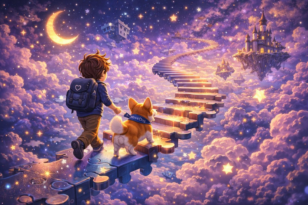 MoveDogPlay's tweet image. 🌙 A new path opens in the dream.

Even beyond reality,
the adventure continues.

✨ Follow the rising path
🐾 Step by step
🌌 Discover a new world

The MoveDog journey continues, even in dreams.
#MoveDog #DreamWorld #Adventure #GameFi