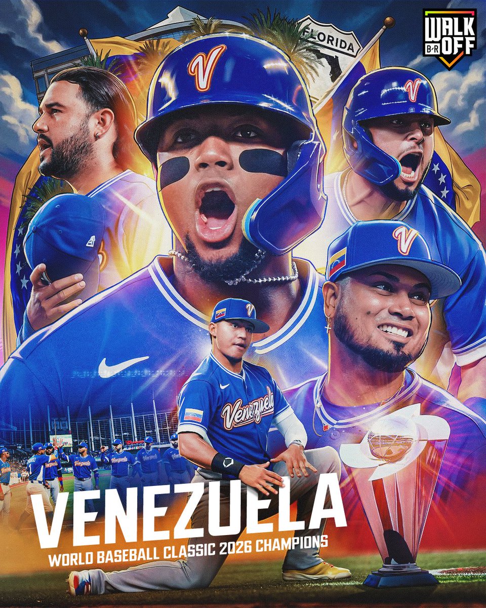 VENEZUELA BEATS THE UNITED STATES TO WIN THEIR FIRST EVER WORLD BASEBALL CLASSIC CHAMPIONSHIP 🏆�...