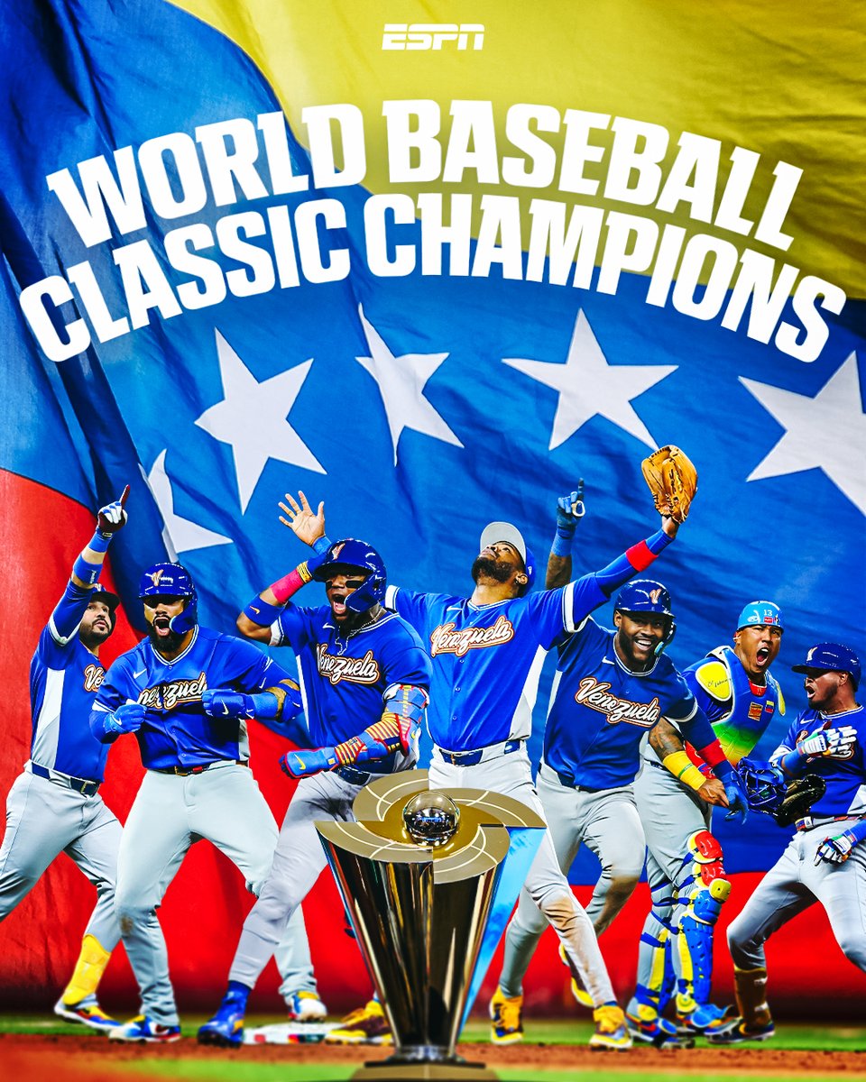 VENEZUELA HAS WON THE WORLD BASEBALL CLASSIC FOR THE FIRST TIME EVER 🇻🇪