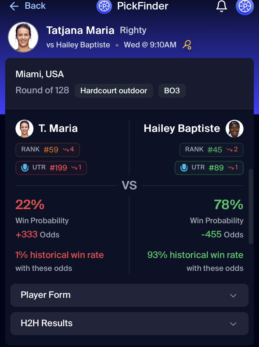 PickFinder tweet media