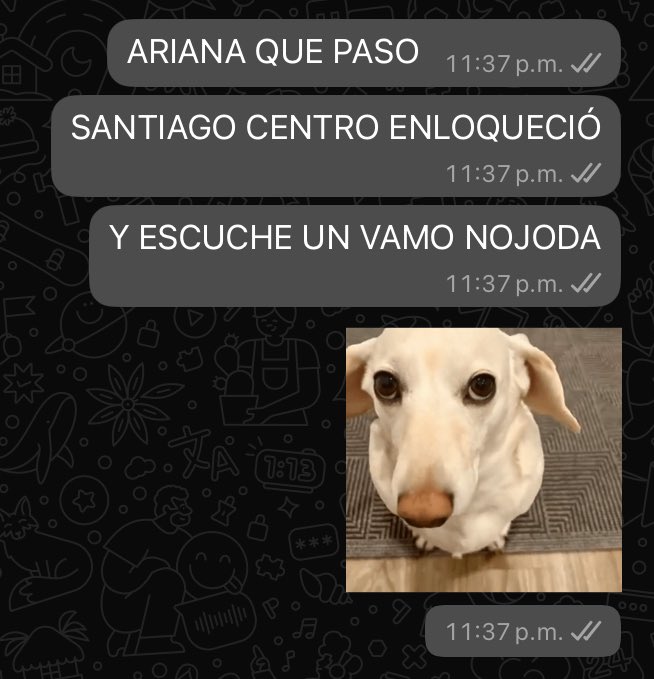 d1m_m1's tweet photo. QUE PASA QUE GRITAN TANTO EN STGO CENTRO!? https://t.co/FbmNAXsjGY