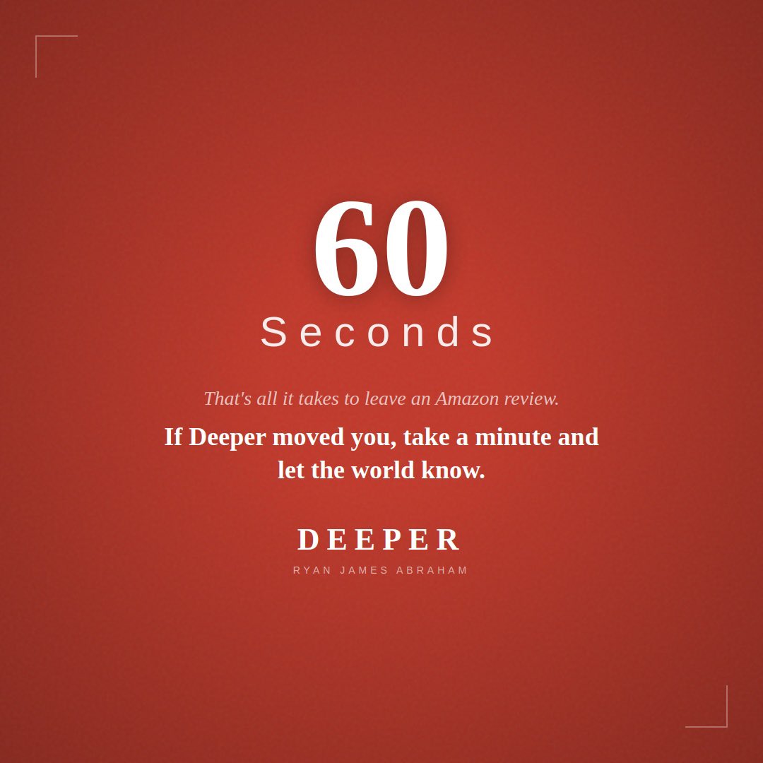 HungerFF | DEEPER: An Anti-Memoir (#1 Best Seller) tweet media