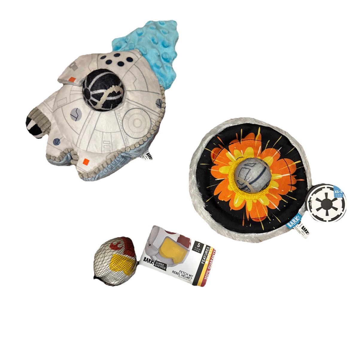 Bark Box  Dog Toy Lot XS S Super Chewer NWT Millennium Falcon  
🔗 ebay.com/itm/1577411872…  
 #ad