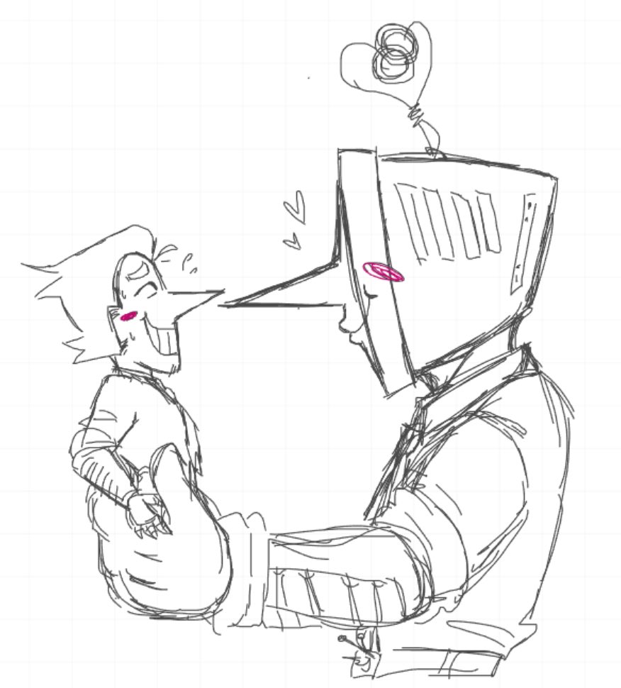 21Silverberry's tweet photo. Them again.. my style has changed slightly- again-

#spamtenna #tenna #spamton #deltarune #art https://t.co/J8021bULhP