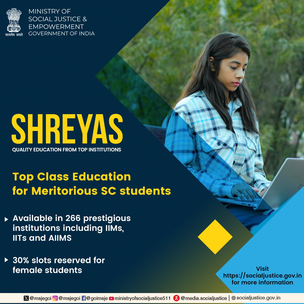 Ministry of Social Justice & Empowerment, GOI tweet media