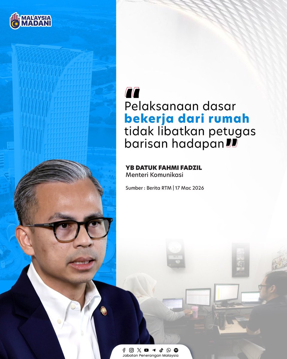 Kabinet telah meneliti laporan awal cadangan tersebut, beberapa penambahbaikan diperlukan sebelum pembentangan semula pada mesyuarat MTEN selepas Hari Raya Aidilfitri. 🌙✨📄

#RancakkanMADANI
#MADANIBekerja
#TaatSetia
#JabatanPenerangan