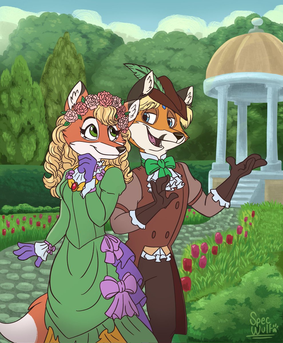 #DailyCutePost 3/15/2026, art by @Spec_Wulf here and (at)specwulf.b***.s***** on 🦋 

Support good artists!