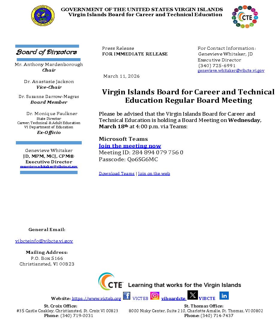 VI Board for Career and Technical Education tweet media