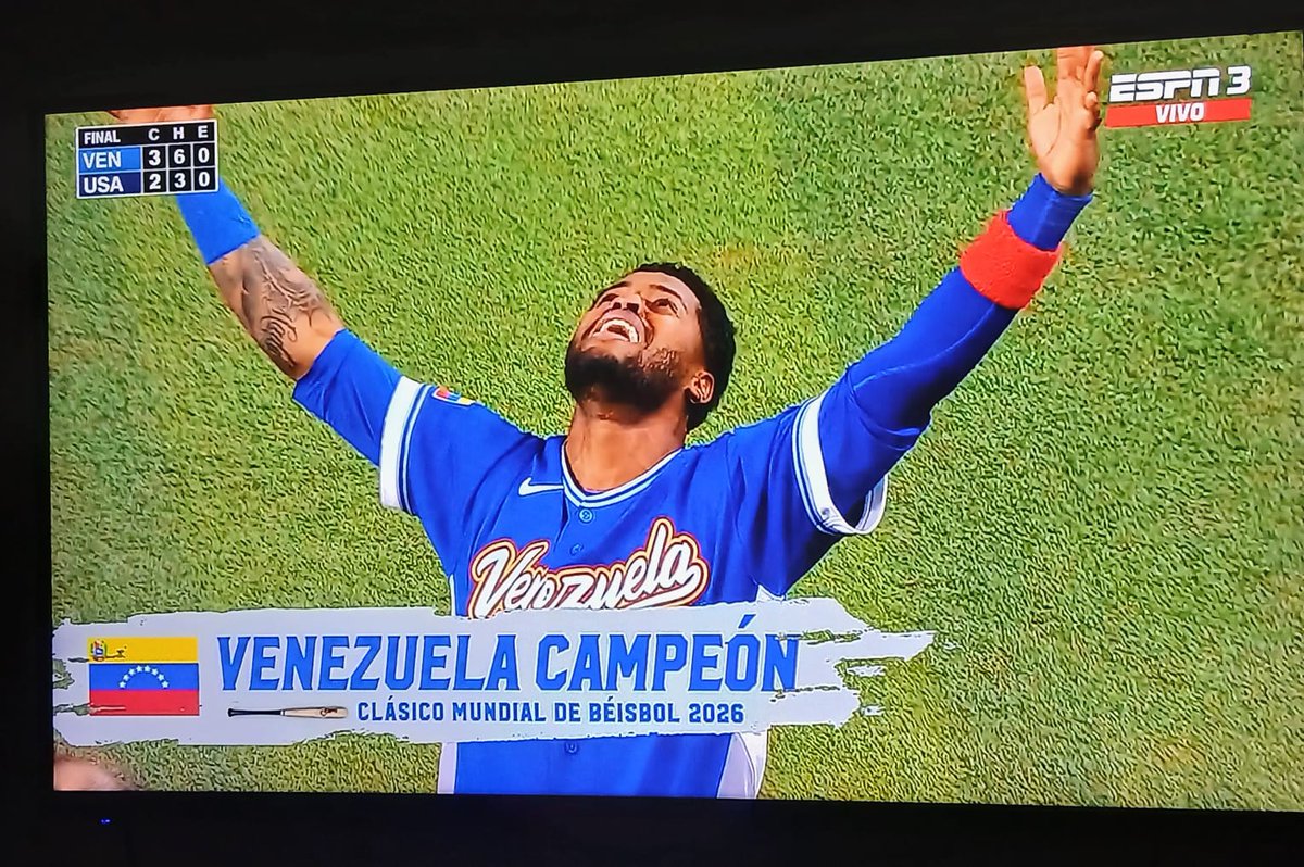 Venezuela campeón 
#worldbaseballclassic