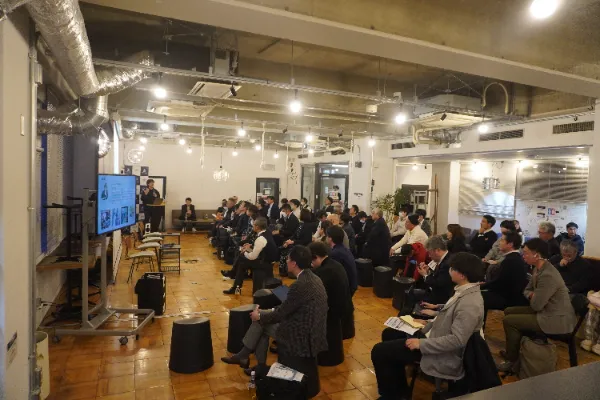 Sync8_JP's tweet photo. 【登壇報告】名古屋商工会議所主催Nagono Open Campus にて、Sync8代表 吉田が基調講演に登壇しました。定員50名に対して70名以上申込み(過去最多) トークセッションも盛り上がり、業務特化型AI 「Sync8」 に興味を持ってくださる企業様から、多くのお声掛けをいただきました。https://t.co/btLejjyIHX https://t.co/DFpt7dKw53
