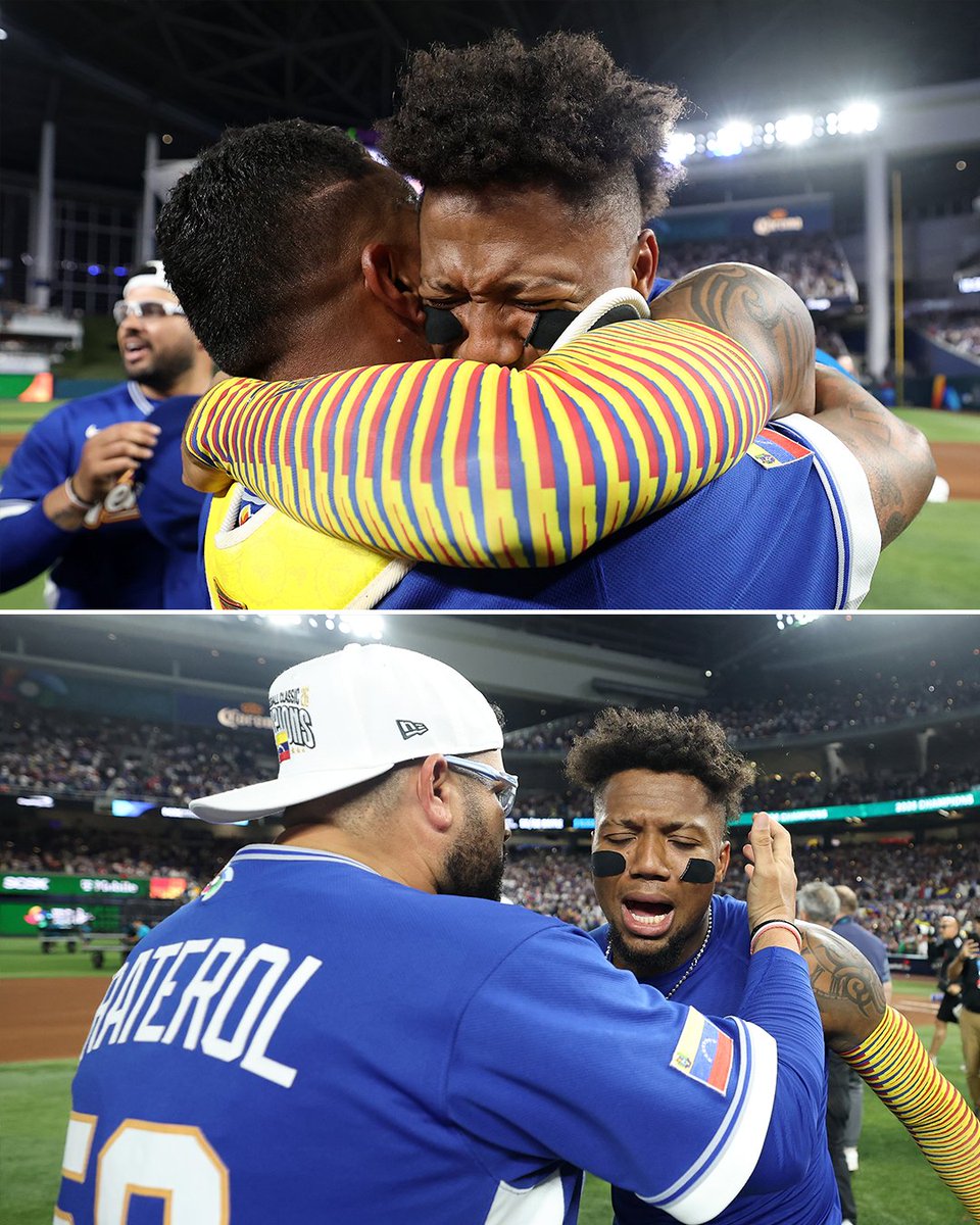 YahooSports's tweet photo. LOOK WHAT IT MEANS TO RONALD ACUÑA JR. 🥹 #WorldBaseballClassic https://t.co/C1AFaQoJaC