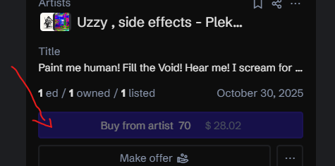 paraxeno daimonio ᴺᶠᵀ plektani-art, Christina S. tweet media