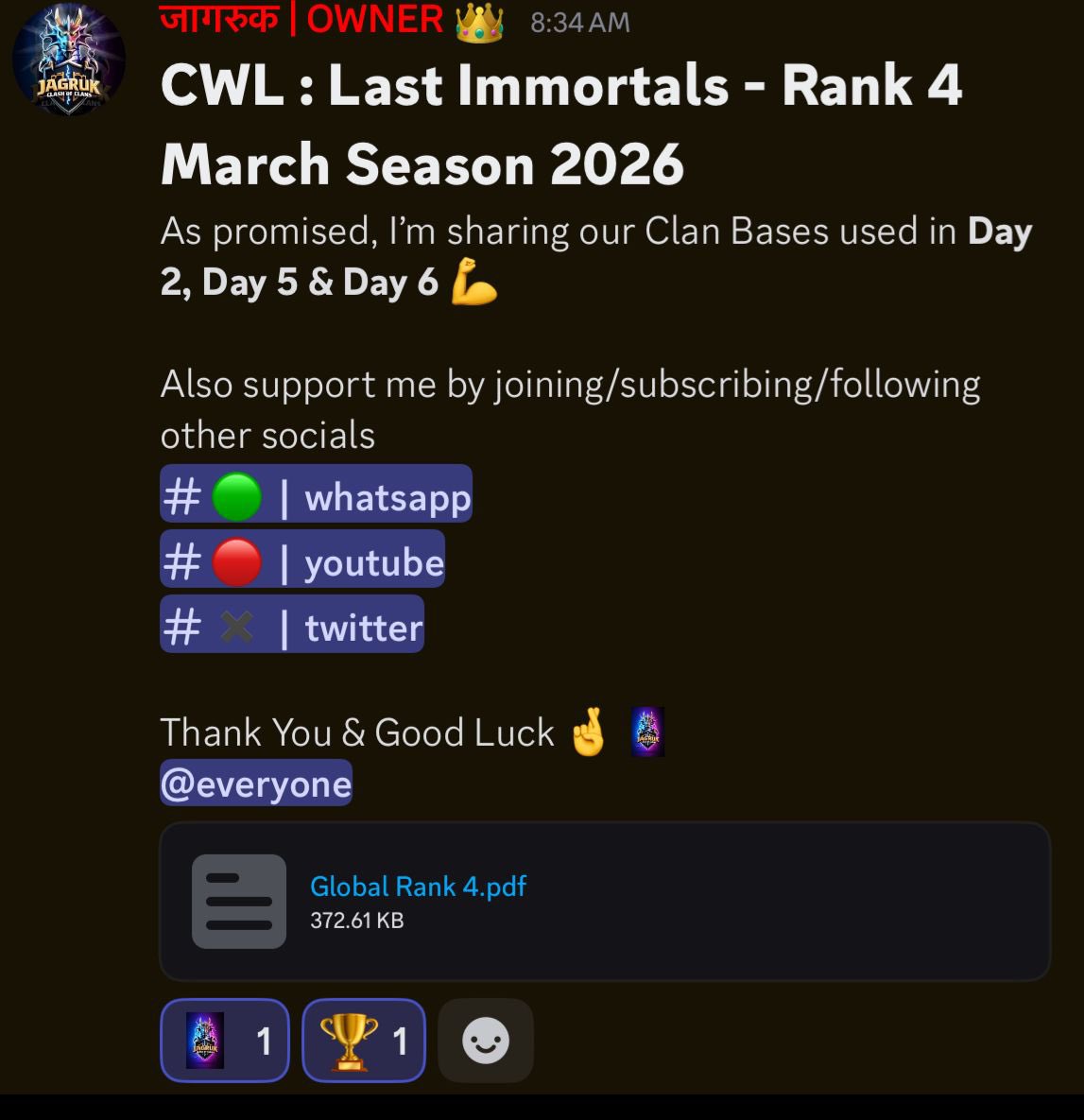 JAGRUK Bases tweet media