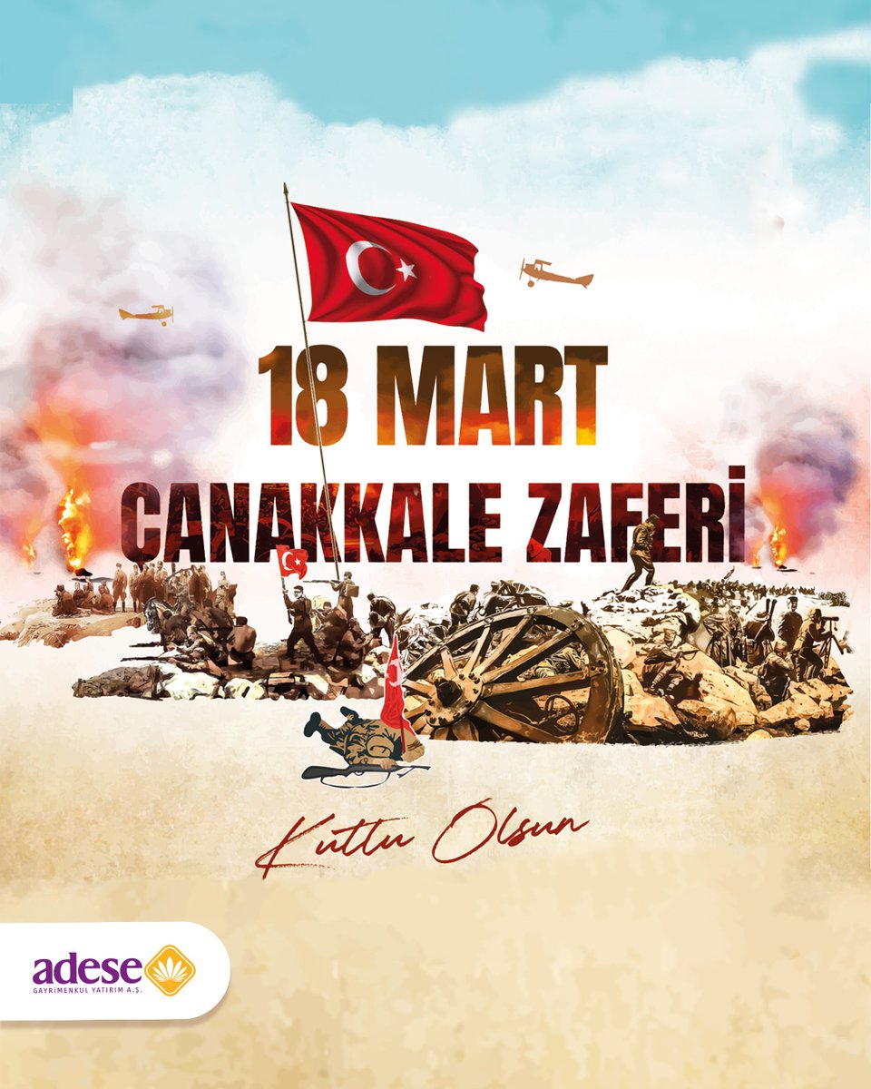 adesetr's tweet photo. “Çanakkale Geçilmez” diyerek tarih yazan kahramanlarımızı saygı ve minnetle anıyoruz.

18 Mart Çanakkale Zaferi kutlu olsun.

#Adese #ÇanakkaleZaferi https://t.co/hXxFzbIi7M