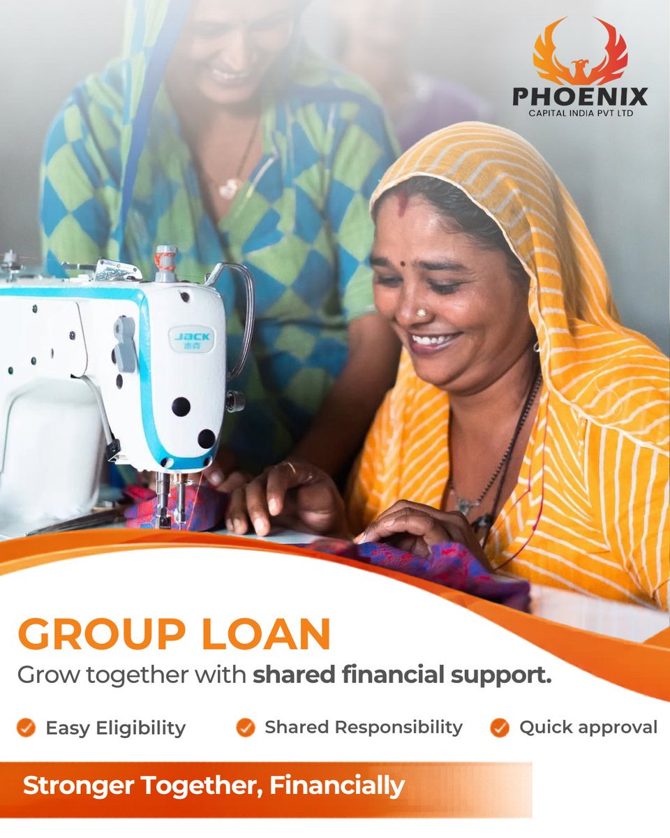 PhoenixCapita's tweet photo. Grow stronger, together.
With Group Loans, shared responsibility leads to shared success.
✔ Easy eligibility
✔ Quick approvals
✔ Financial support you can trust

#phoenixcapital https://t.co/EkpGibt5w9
