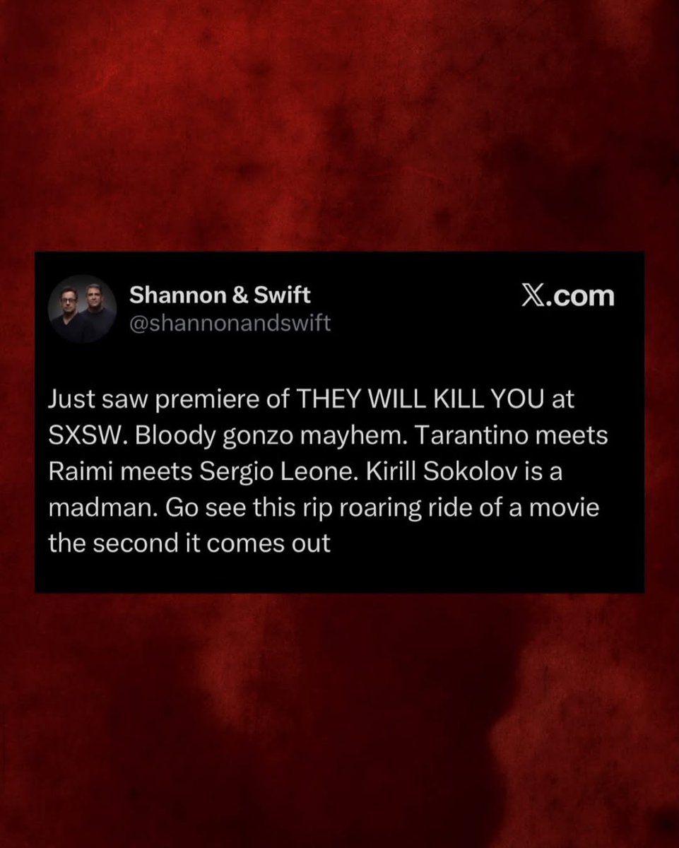 They Will Kill You tweet media