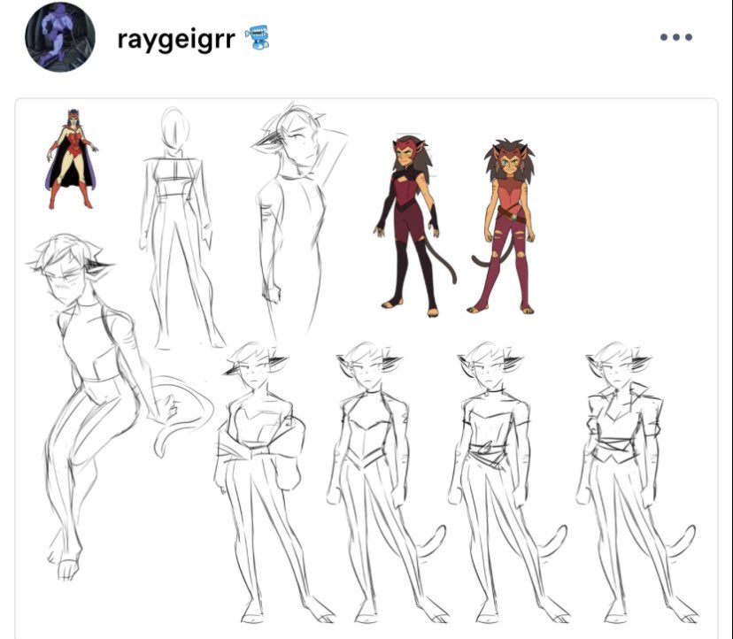 Crispy_Gum's tweet photo. Everyone needs to see the outfit ideas that Ray Geiger made for season 5 Catra omg!!! Catra "borrowing" Adora’s jacket and shirt and wearing her pin on her belt??? GF behavior omg!!! I would’ve EXPLODED if we got this in the show

Original post on Tumblr:
https://t.co/aLl1XzwkiA https://t.co/NA7iuiflRu