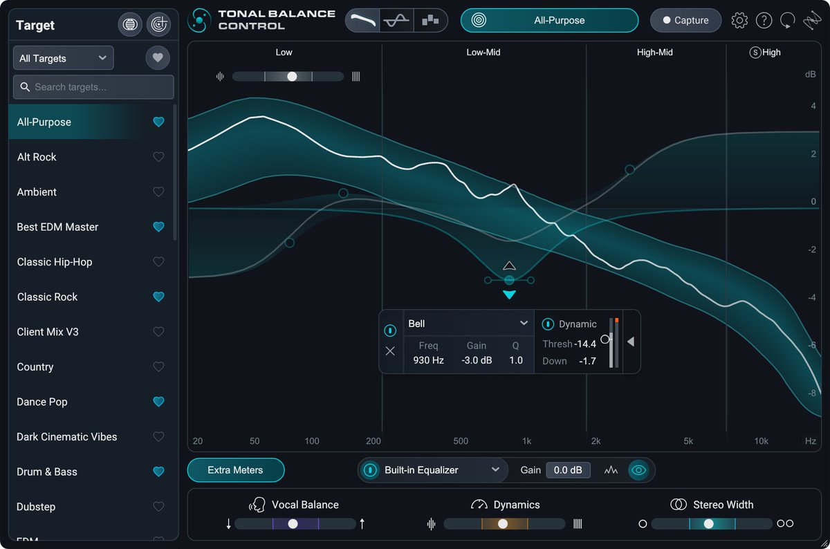 iZotopeJapan's tweet photo. “導く”リファレンス・メーター
新製品Tonal Balance Control 3を発表します🤘

あらゆるミックスとマスタリングに自信を持てる8つの新機能を提供。
リリースを記念しOzoneや各種バンドルが最大47%オフとなるMix &amp; Master Spotlight SALEを同時開催！
https://t.co/8rN5zoHCFy https://t.co/pZt8IQJKSY