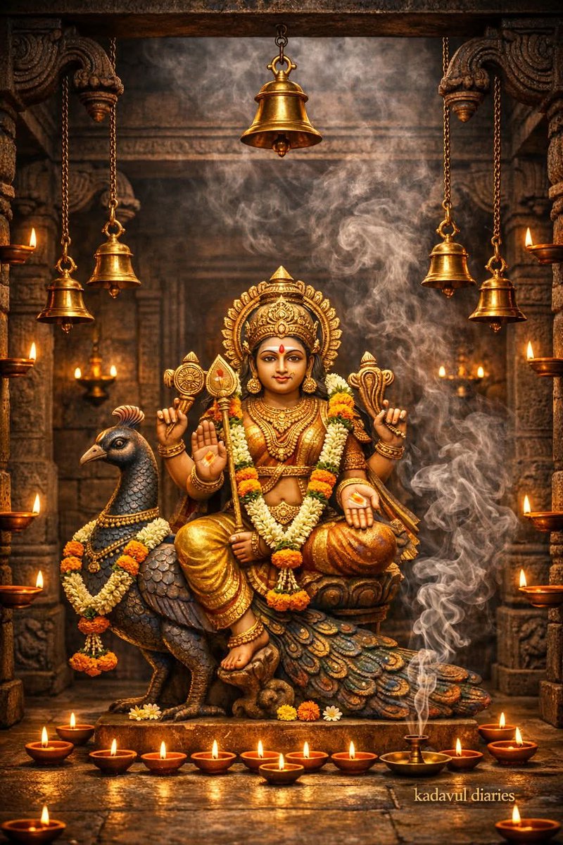 AvaniDhaara's tweet image. Divine Blessings of Murugan – The Warrior of Wisdom and Victory 🔱🦚
Om Sarvana Bhava 🙏
#Murugan  #VelMurugan #Muruga  #SanatanaDharma