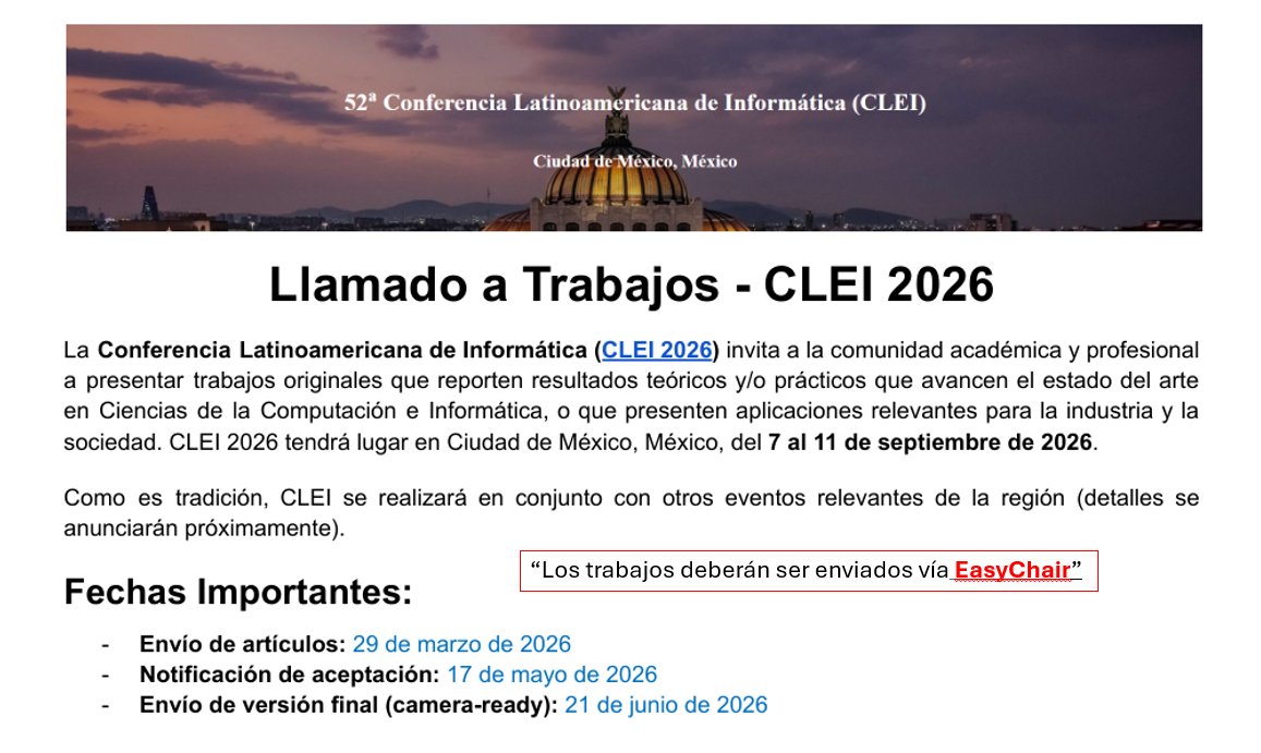 Centro Latinoamericano de Estudios en Informática tweet media
