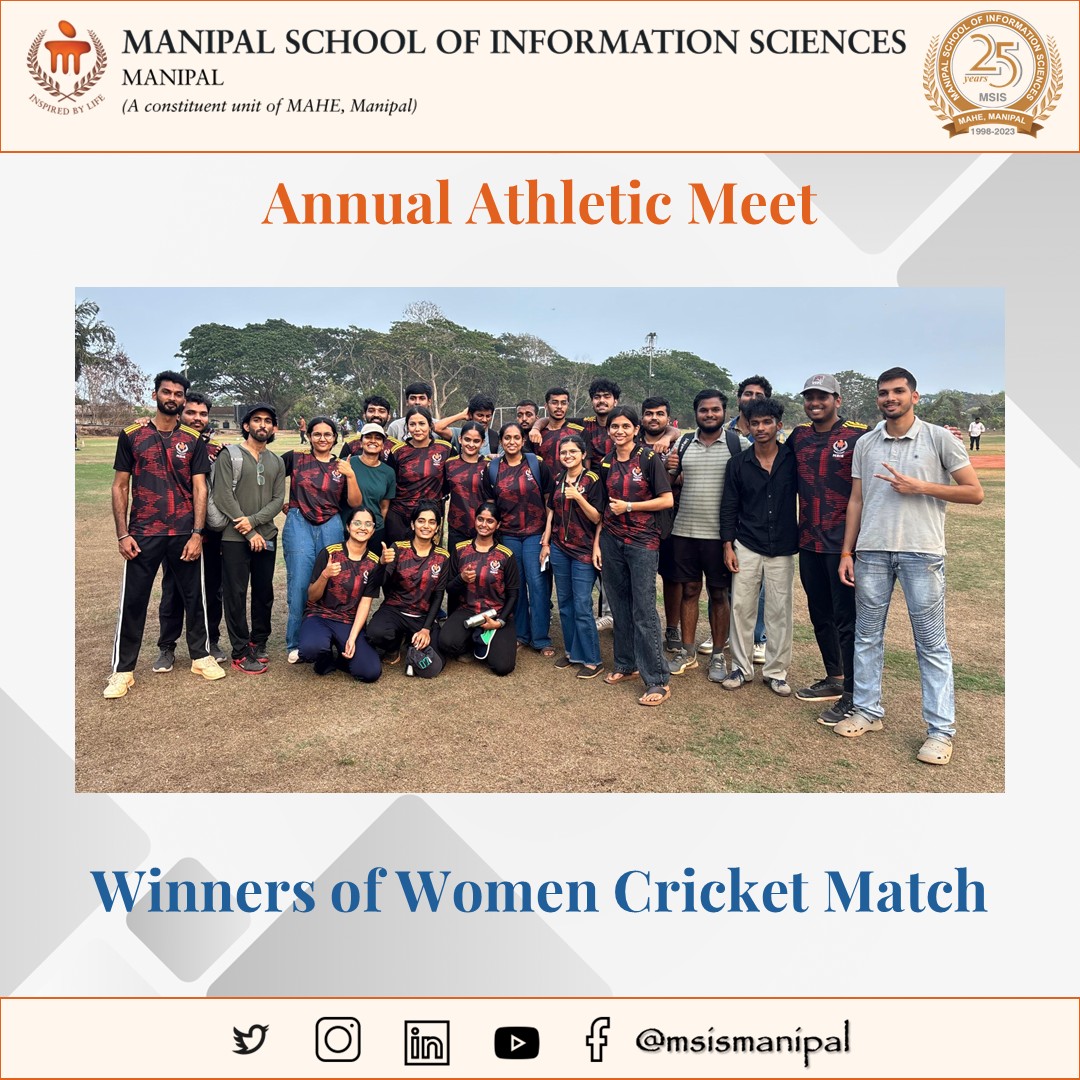 msismanipal's tweet photo. Winners of Women Cricket Match

#msis #mahemanipal https://t.co/1bMgAfw1gD