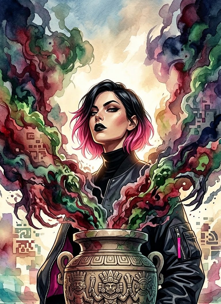 wh1s80's tweet image. 悪意と憎悪を集めてる。
たった一枚のラクガキに
人は心を揺さぶられ殺意すら抱く。
囚われ身動きできなくなる。

これは現在社会における生贄の儀式だ。
その心臓は捧げられた。
太陽は尊い犠牲によって、また昇るであろう。

＃Aztec
＃SNS