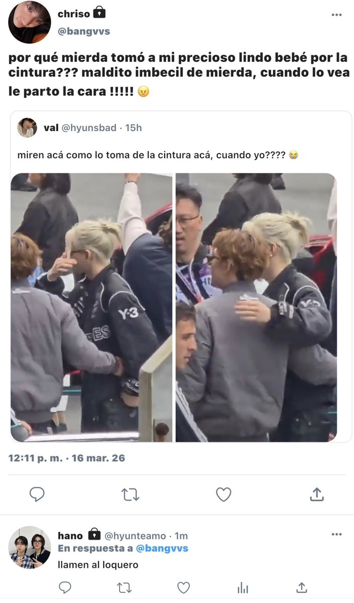 innieluvsz's tweet photo. “Es mío” / #Chanlix few tweets. 

Donde Felix estuvo muy pegado a un medallista que es su admirador, y esto que pone furioso a Chris. Pero.. ellos nunca seran novios, cierto? https://t.co/o1tPD3XKlH