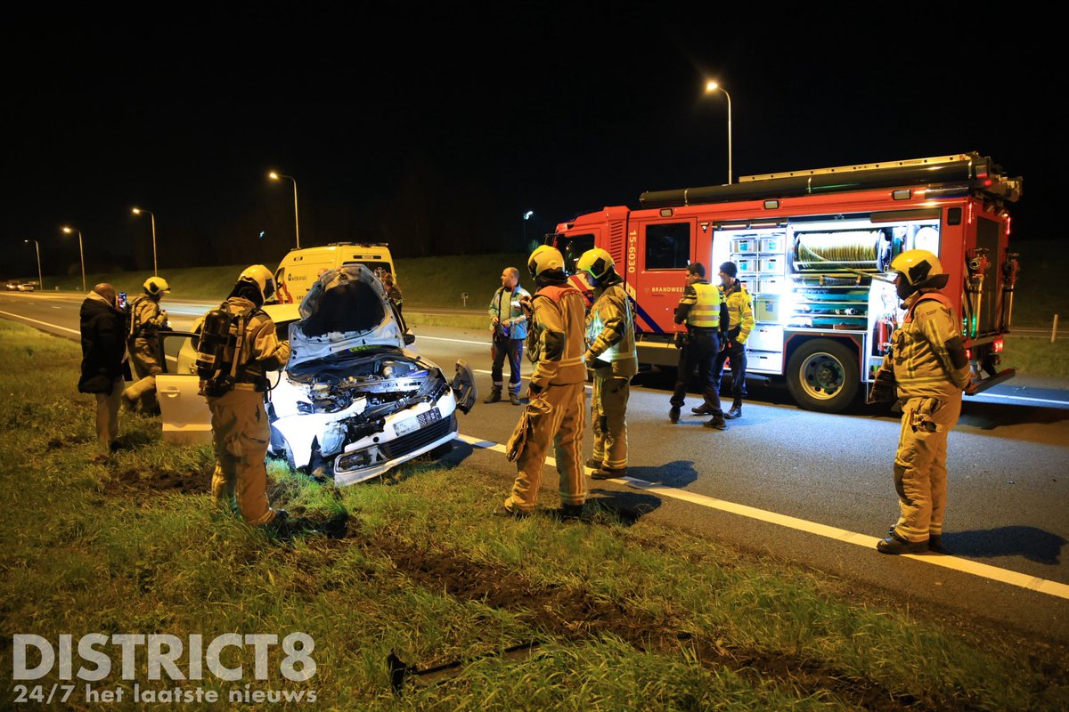 Ongeval op de A4 bij Schipluiden