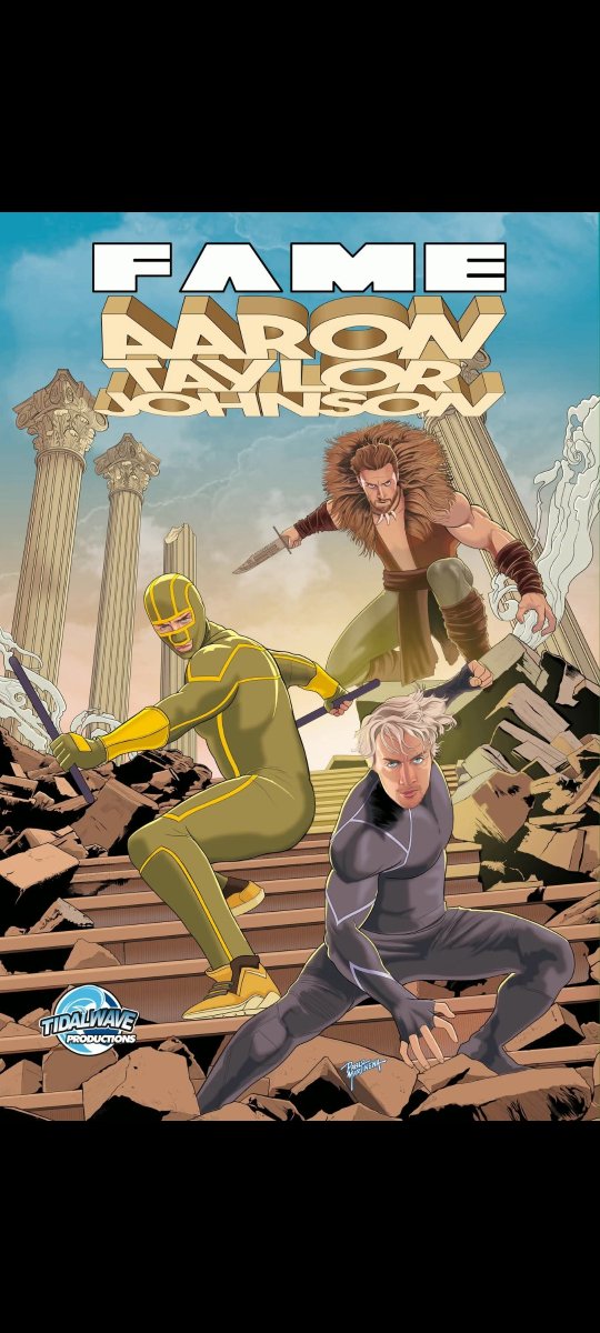 PabloMartinena's tweet photo. FAME: Aaron Taylor-Johnson

Kick-Ass, Nowhere Boy o Avengers: Age of Ultron, sus actuaciones y dedicación al oficio brillan en este cómic biografico de @TidalWaveComics 

Guión: @DarrenGD  
Arte: Igor Cicarini
Cover: Pablo Martinena

Link Amazon:
https://t.co/J013fHsmLH https://t.co/LGzcuzr6pl