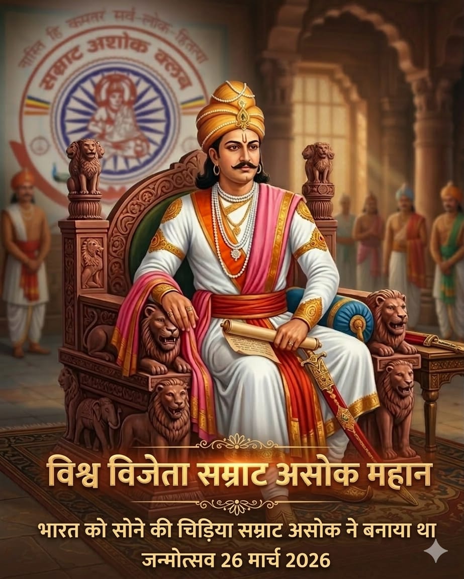KAMALES9838's tweet photo. #26_मार्च 2026 सम्राट अशोक जन्मोत्सव पर उनके आदर्शो और शांति के संदेश को जन जन तक पहुंचाए
#सम्राट_अशोक_जयंती_पर_राष्ट्रीय_अवकाश
#सम्राट_अशोक_जयंती
#AshokJayanti
#26मार्च
@rashtrapatibhvn
@narendramodi @KirenRijiju @RahulGandhi @AmitShah 
@PMOIndia @rajnathsingh 
@priyankagandhi https://t.co/3Qc5TkpEp6