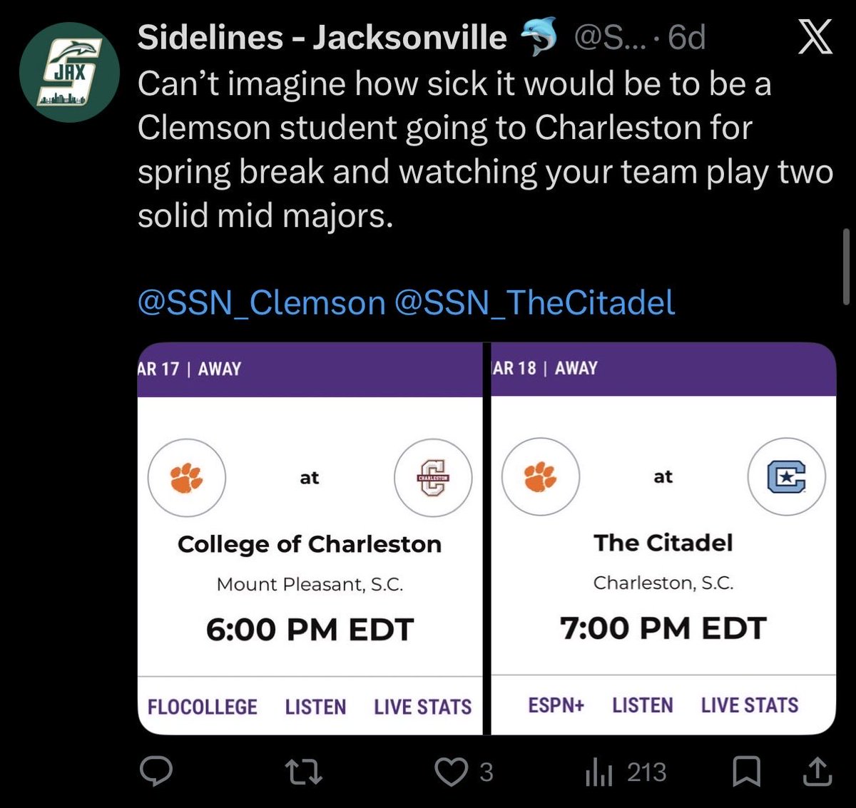 Sidelines - Jacksonville 🐬 tweet media