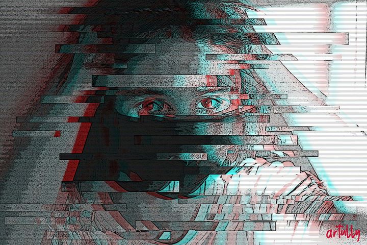 ar_tully's tweet photo. Art of the Day! "Evita -  Glitch". Buy at: https://t.co/QYSCnyyfH0 https://t.co/qvfoVieauP