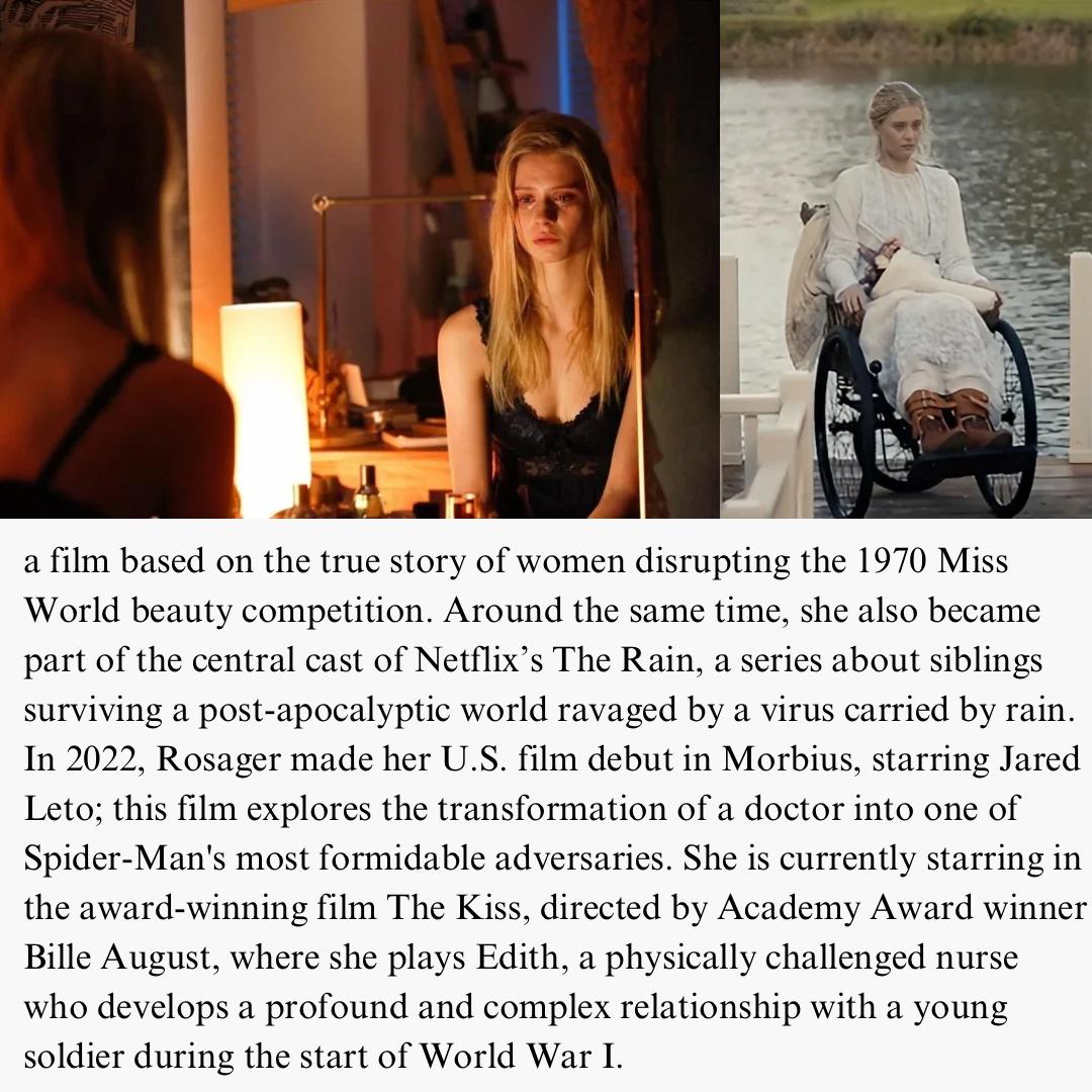 WWMPC's tweet photo. Our leading lady! Read this close-up with Clara Rosager and stream THE KISS on Roku, Apple TV, Prime Video, Fandango at Home, and Kino Film! #streaming #film #roku #appletv #primevideo #fandango #kinofilm https://t.co/VTqYsZHjoC