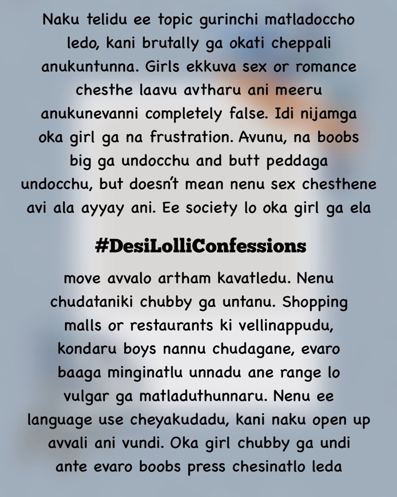 Desi Lolli Confessions tweet media