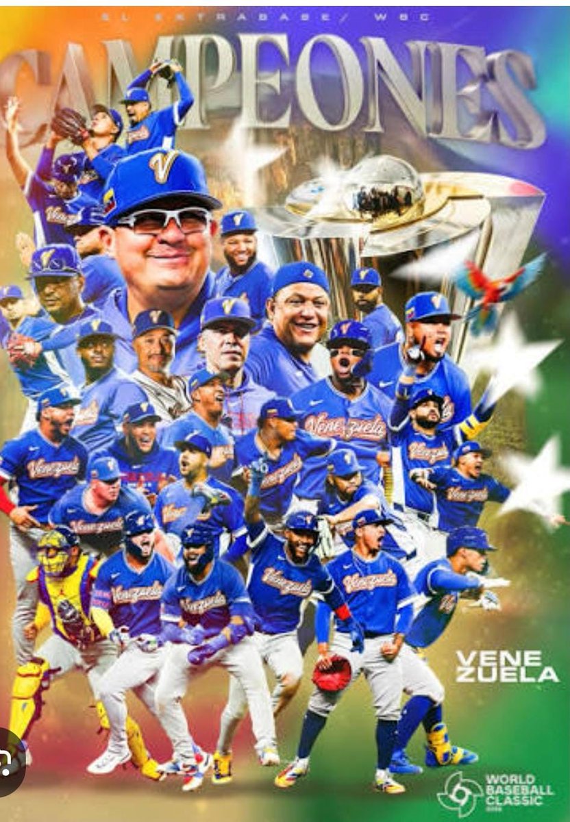 borispaez15's tweet photo. Venezuela derrotó 3 carreras por 2 a EE.UU.  y se coronó campeona del Clásico Mundial de Béisbol. https://t.co/RJu1N22t8T