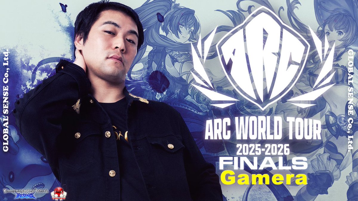 gb_sense111's tweet image. 【ARC WORLD TOUR FINALS 2025-2026🏆️】
3月20日(金)〜22日(日)
AWT FINALS 2025-2026 がついに開幕！
ファイナリストのgamera選手が出場します‼️

FIRST STAGE は
20日午前9時から開始予定です！

皆さま、熱い声援を
宜しくお願いします！！📣

#GBVSR #AWTFINALS #AWT25_26 #gamera_WIN