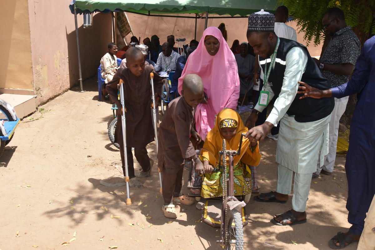 LCPD_NGO's tweet photo. Promoting inclusion and dignity for vulnerable populations remains central to humanitarian response. Assistive devices were distributed to 40 persons with disabilities across Damaturu and Nguru LGAs to improve mobility, independence, and access to essential services.

The devices—ranging from mobility aids to other supportive equipment—are expected to enhance daily functioning and encourage greater participation in social and economic activities.

The initiative, with support from @OCHANigeria @CBPFs reflects a shared commitment to equity, protection, and accountability to affected populations—ensuring that no one is left behind.

#YOPCODI #DisabilityInclusion #NHF #CommunitySupport #Damaturu #Nguru