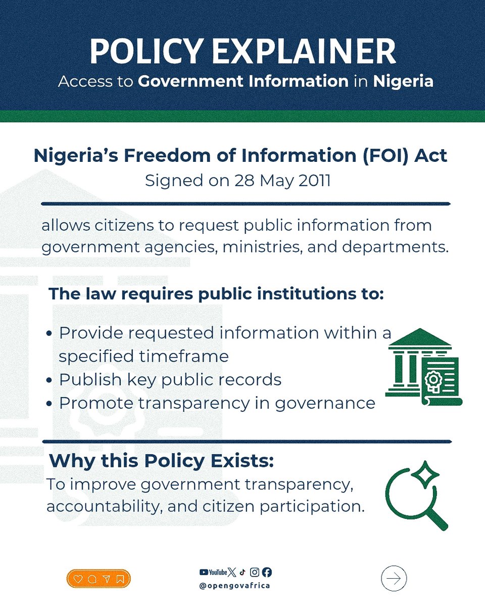 opengovafrica's tweet photo. #OpenGovAfrica #PolicyExplainer #Transparency #Accountability #OpenGovernance https://t.co/7ubvDI4RtS