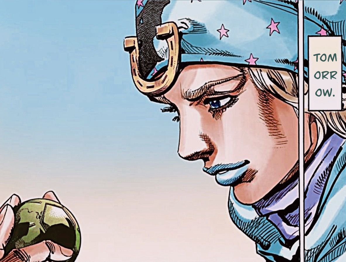 Last day of the count down, thank you for joining along with me.  Steel Ball Run is on the horizon. 👍. Horse. Can’t wait to relive this race all over.